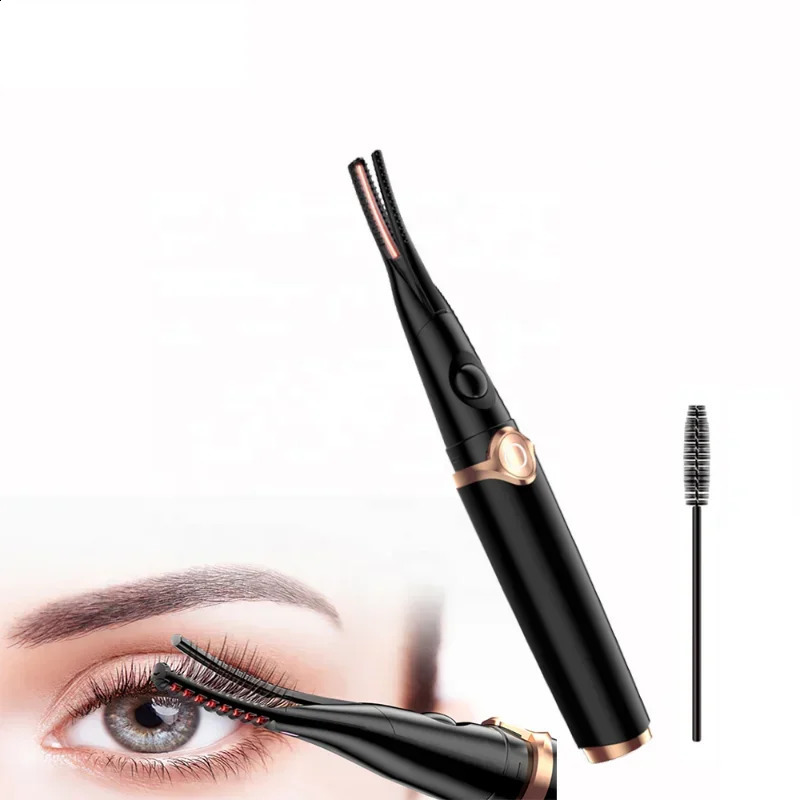 Electric heated eyelash curler USB charging for fast heating and natural longlasting makeup 240729