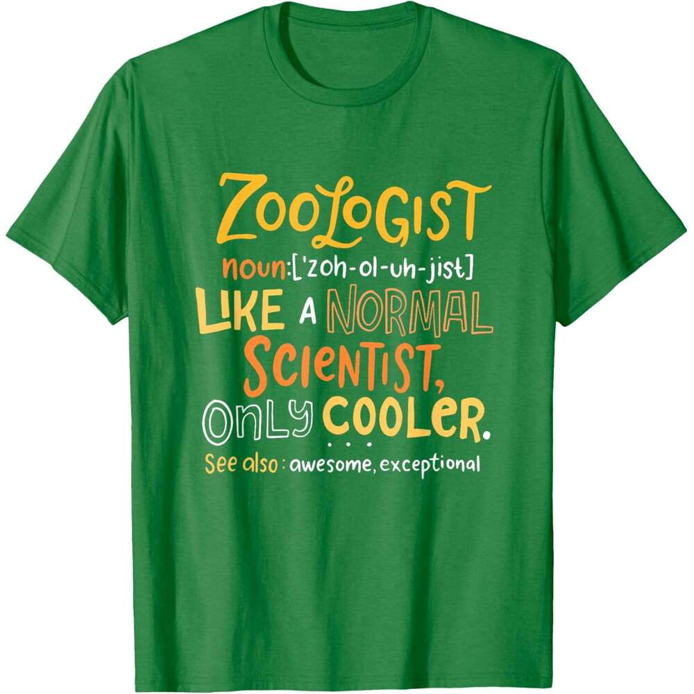 T shirt Mens Awesome Zoologist Definition Funny Zoology Science T-Shirt shirts tshirt graphic tee Casual tops summer clothes Short sleeve Free shippin