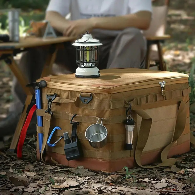 Outdoor picnic bag waterproof camping organizer cooler lunch box portable large capacity food storage 240910