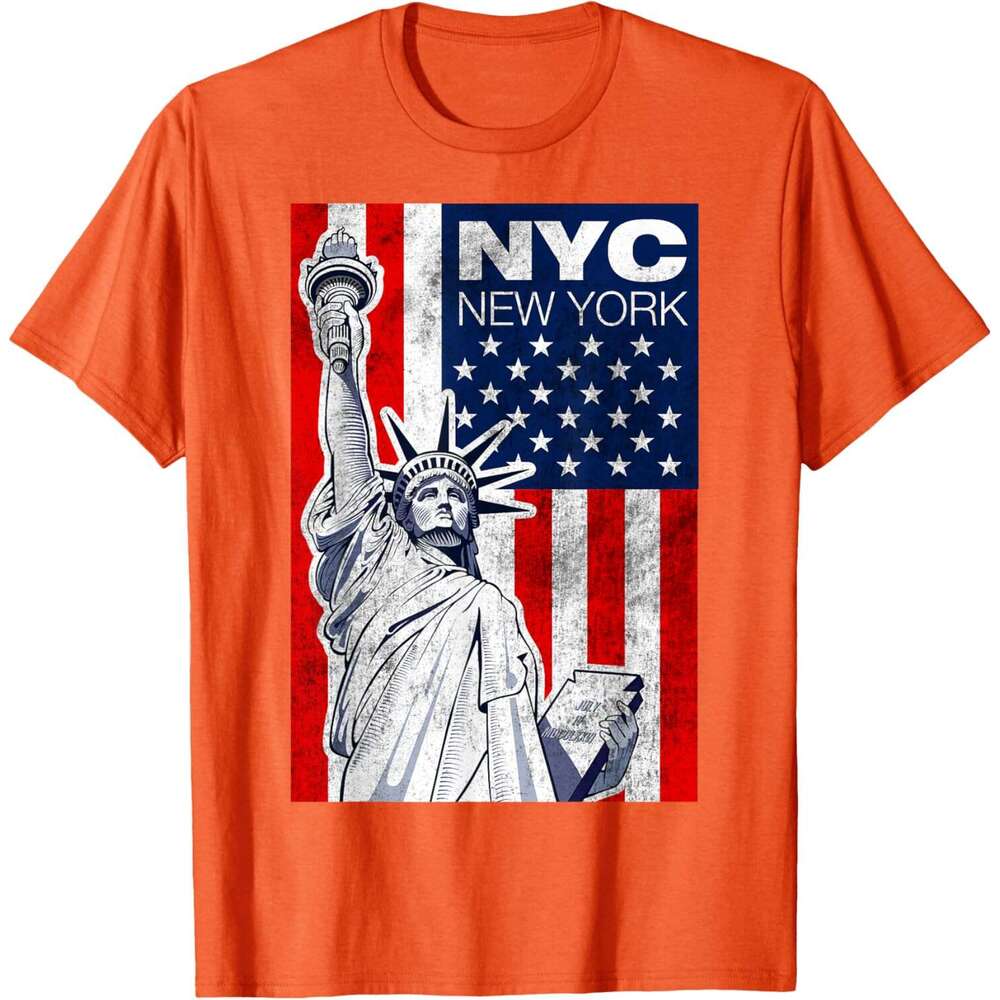 T shirt Mens New York City Graphic Tees - Novelty T-Shirts Cool Designs Statue of Liberty shirts tshirt graphic tee Casual tops summer clothes Short s