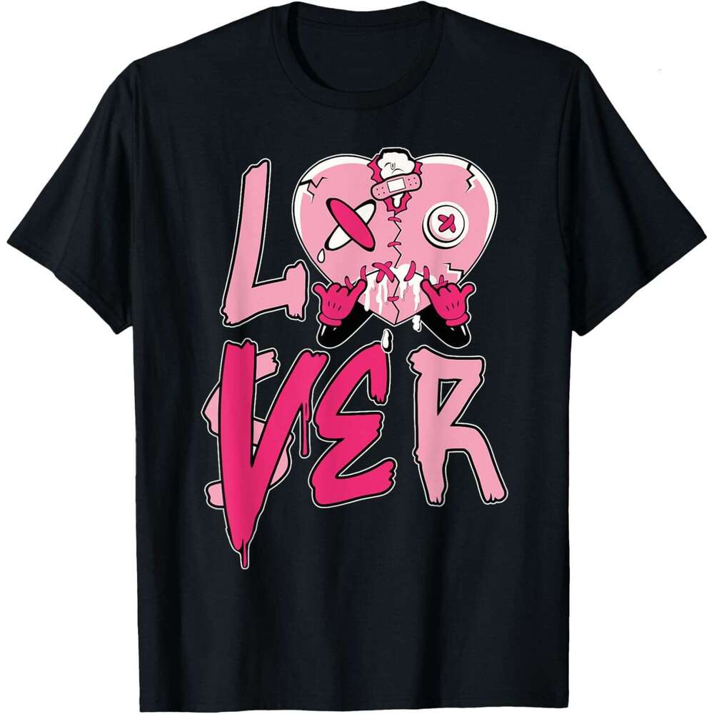 T shirt Mens Loser Lover Pink Drip Heart Matching Tee For Men Women T-Shirt shirts tshirt graphic tee Casual tops summer clothes Short sleeve Free shi