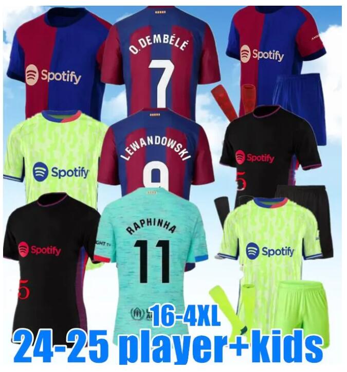 24 25 PEDRI KOUNDE FERRAN LAMINE YAMAL F. DE JONG barcalona jerseys JOAO FELIX R ARAUJO LEWANDOWSKI Camisetas football shirts 2024 2025 men kids kits GAVI RAPHINHA