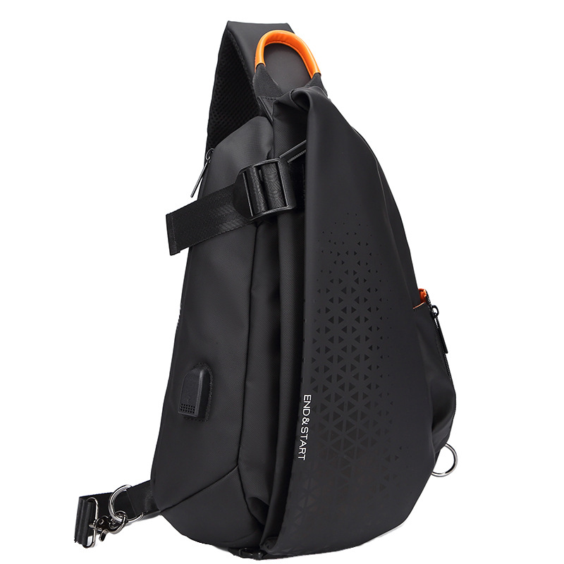 Function crossbody bag men's bag new fashion large capacity single shoulder bag motorcycle backpack fashion brand chest bag outside