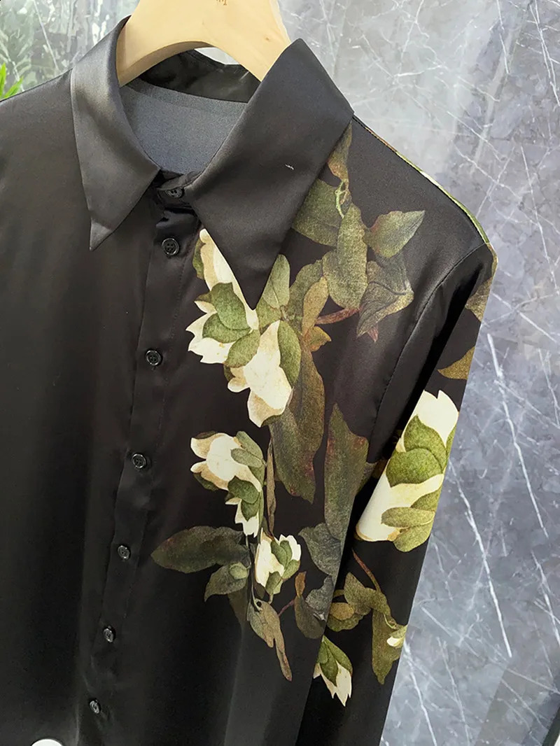 FANIECES Black Satin Women Shirt Long Sleeve Spring Autumn Slim Blouse Office Ladies Tops Blusas Para Mujer shirts and blouses 240805