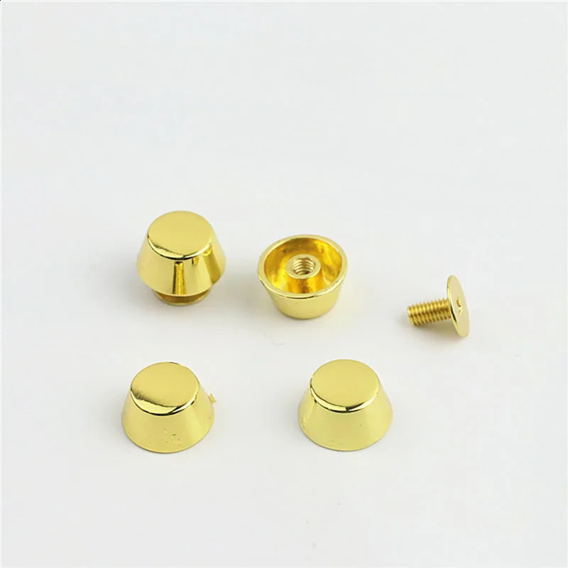20sets Rose Gold Metal High Quality Leather Bag Handbag Purse Bottom Protecting Feet Nail Stud Belt Screwback Button Rivet Spike 240805