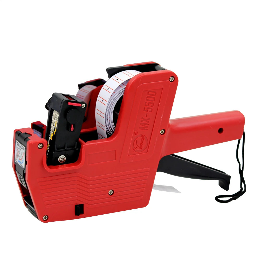 8 Digits Digital Tag Gun Handheld Price Label Gun 1 Lines Labels 1 Ink 5500 Price Tag Marker Machine Labeler Labeller Sticker 240805