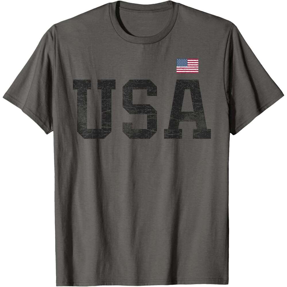 T shirt Mens USA T Shirt Women Men Patriotic American Flag 4th of July T-Shirt shirts tshirt graphic tee Casual tops summer clothes Short sleeve Free 