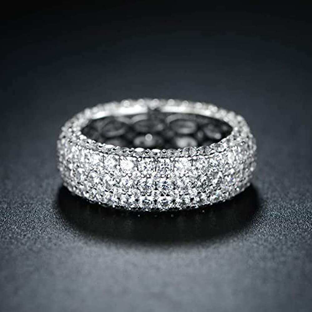 Hot Sale Women Men Party Diamond CLASSIC Moissanites Ring Jewelry Gift