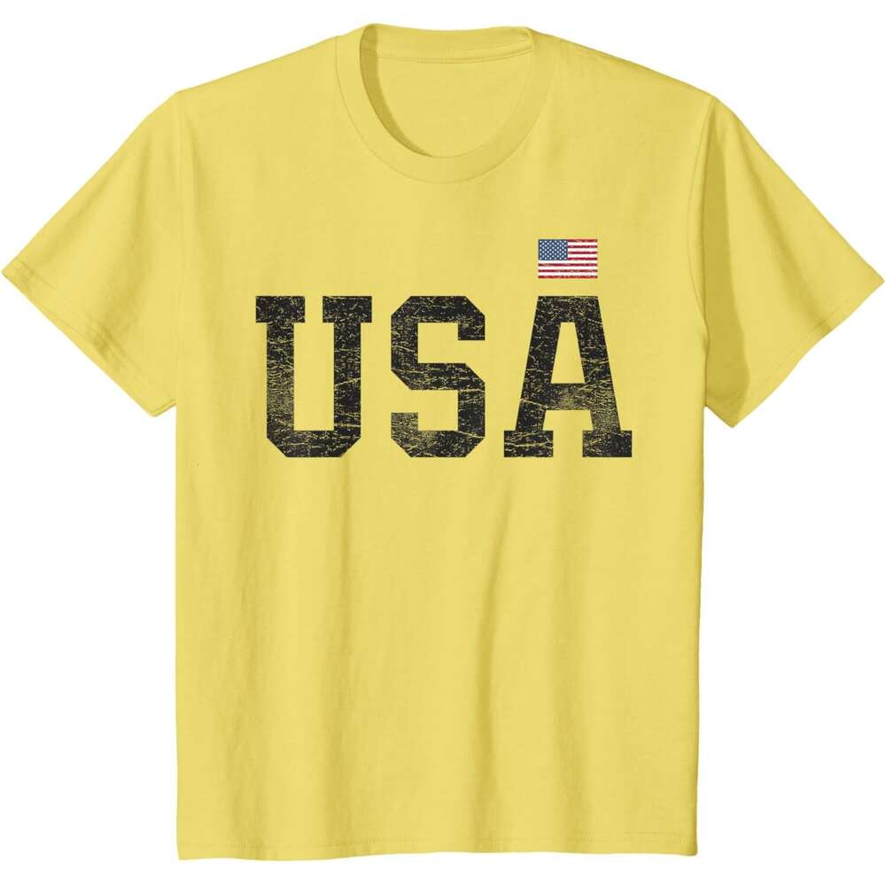 T shirt Mens USA T Shirt Women Men Patriotic American Flag 4th of July T-Shirt shirts tshirt graphic tee Casual tops summer clothes Short sleeve Free 