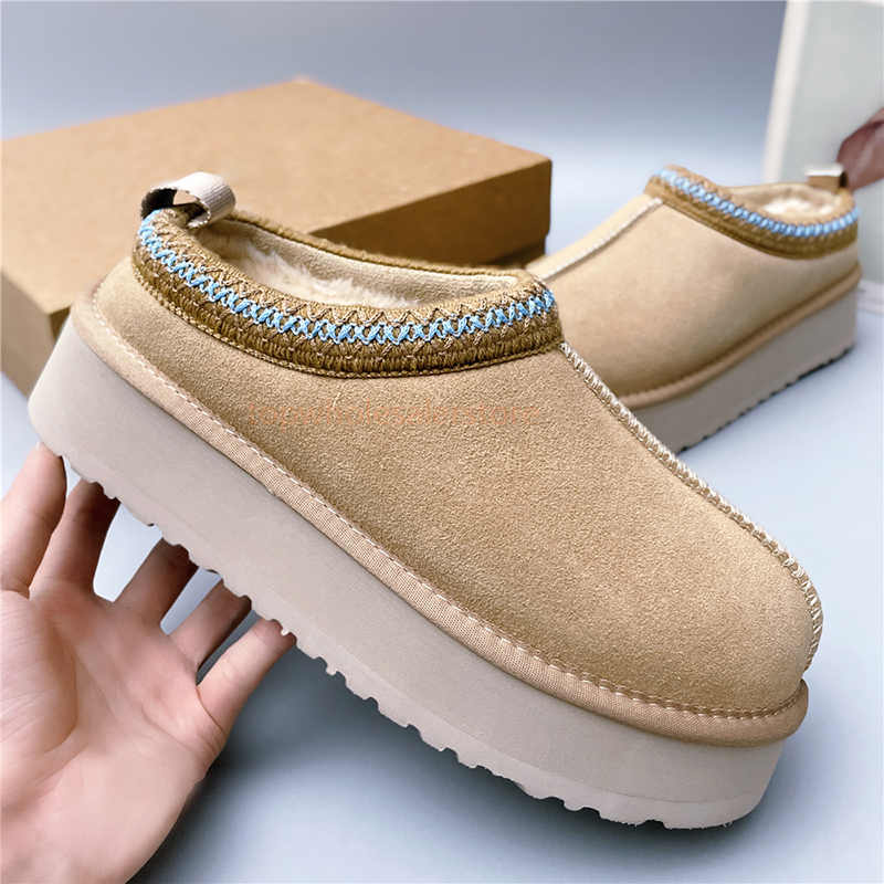 Designer Boots men Tazz Tasman Slippers Platform fur slides Suede Shearling Slipper Ultra Mini Snow boot mens winter shoes australian womens Ankle booties