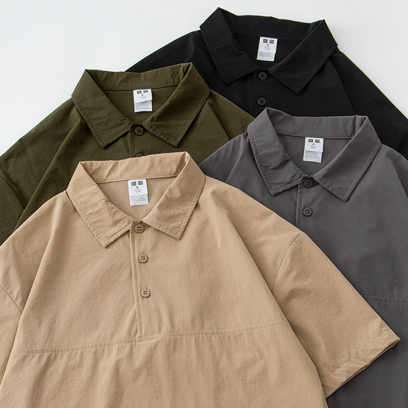 American style quick drying ice silk POLO shirt for men's summer YAMA STYLE mountain outdoor moisture absorption, breathability, and cool feeling