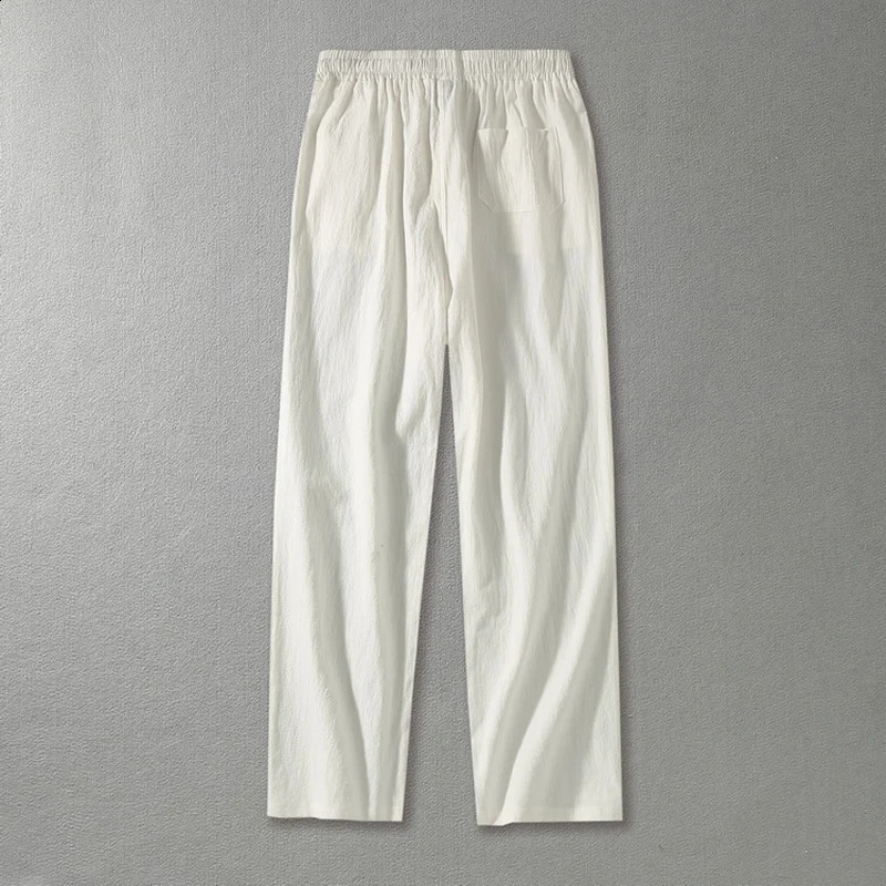 Male Plus Size Loose Pants Men Pants Summer Mens Cotton Big Sizes Wide Leg Linen Pant Oversized Jogger Trousers Large Size 9XL 240805