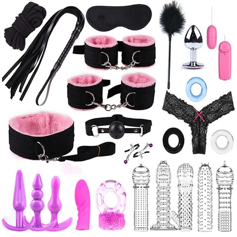 Adult BDSM Sex Toys Female Bed Bondage Fetish Slave Game SM Set For Couple Flirt