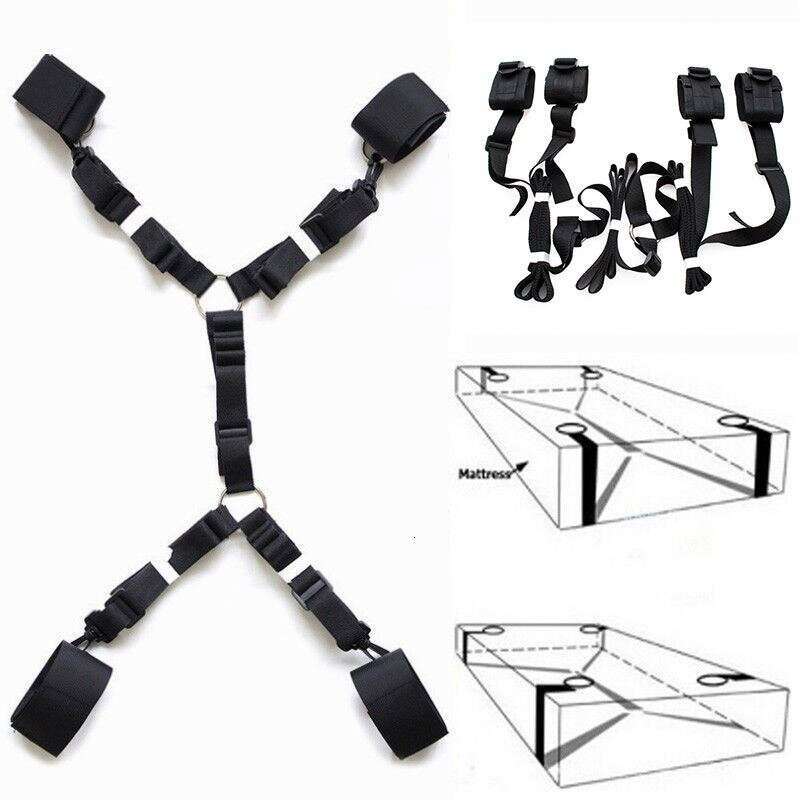 Bed Bondage Bdsm Restraints Belts Sex Toys For Men And Woman Couple Slave Restraints Bdsm Bondage Toys Sex Game Fun Roleplay