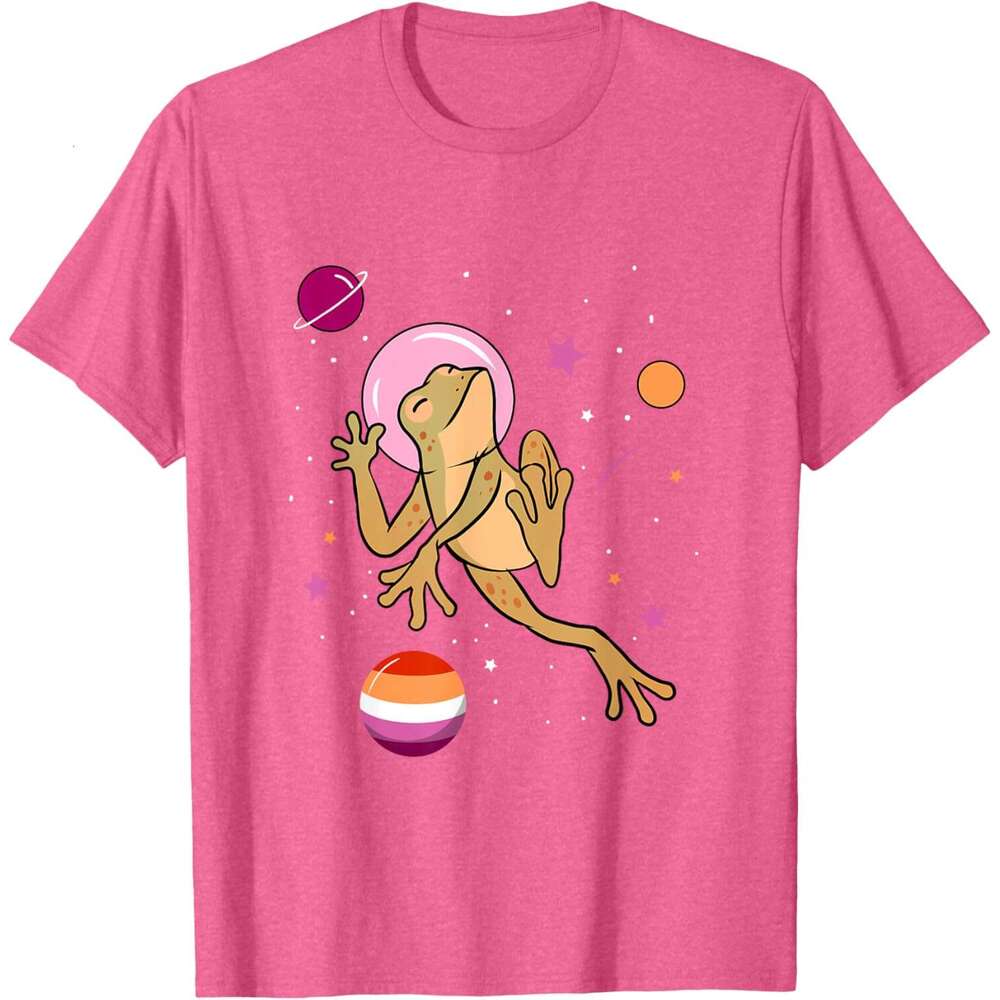 T shirt Mens Frog Orange Pink Lesbian T-Shirt shirts tshirt graphic tee Casual tops summer clothes Short sleeve Free shipping