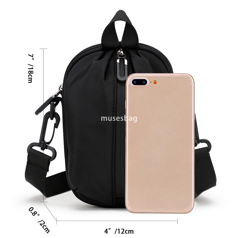 Men's crossbody bag ins fashion brand mini small body bag personality shoulder purse hanging bag hip hop trend mobile phone bag