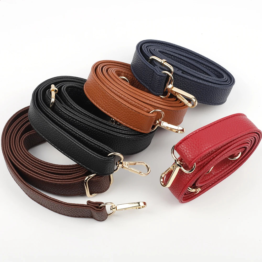 130*2.5CM Adjustable Long Women Men Lady PU Leather Bag Strap Belt Replacement Shoulder CrossBody Bag Band Accessories Handle 240805