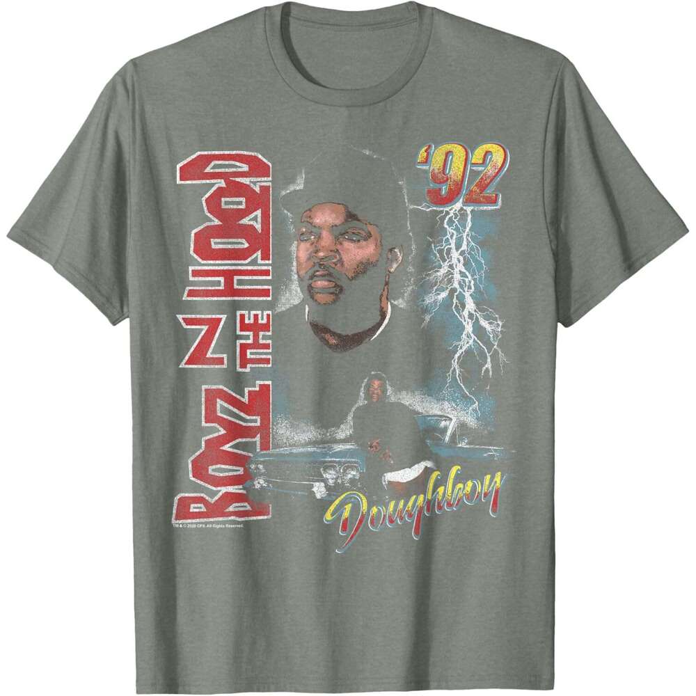 T shirt Mens Boyz in The Hood Doughboy Poster Short Sleeve T-Shirt shirts tshirt graphic tee Casual tops summer clothes Short sleeve
