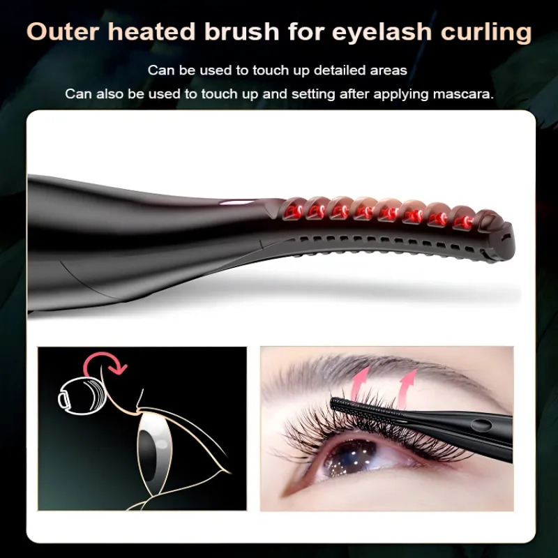 Intelligent electric eyelash curler with digital display perfect beauty tool for stunning curling 240729