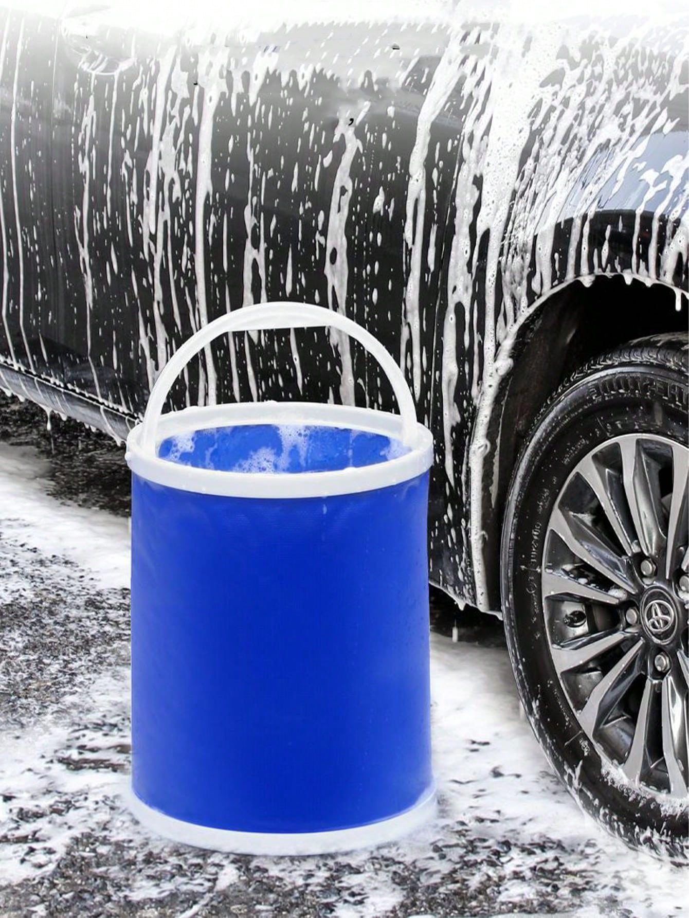 1pcs Car Folding Bucket Retractable Bucket Car Portable Car Wash Special Bucket Outdoor Travel Fishing Retractable Bucket