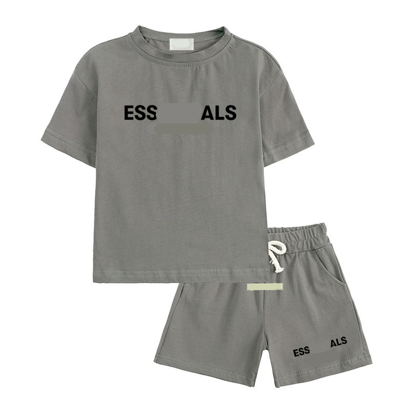 Luxury Clothing Sets Designer Baby Suits Kids High-grade T-Shirt Boys Girls Shorts Set Children Sportwear Letter Printing Two Piece DPD2408054