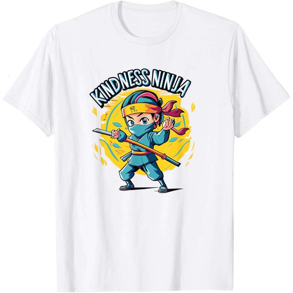 T shirt Mens Anti Bullying Kindness Ninja School Teacher Student shirts tshirt graphic tee Casual tops summer clothes Short sleeve Free shipping