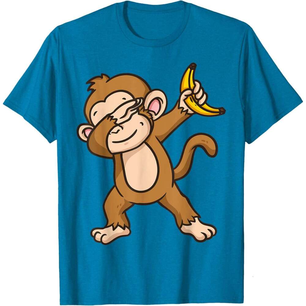 T shirt Mens Monkey Dabbing Funny T-Shirt shirts tshirt graphic tee Casual tops summer clothes Short sleeve Free shipping