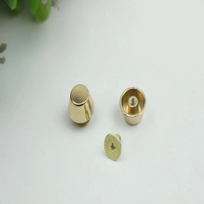 20sets Rose Gold Metal High Quality Leather Bag Handbag Purse Bottom Protecting Feet Nail Stud Belt Screwback Button Rivet Spike 240805