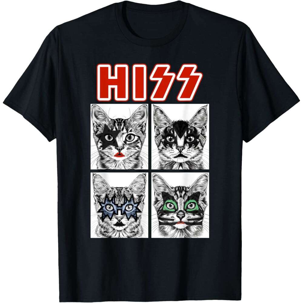T shirt Mens Retro Rock Music Concert Band Men Kids Women Funny Cat T-Shirt shirts tshirt graphic tee Casual tops summer clothes Short sleeve