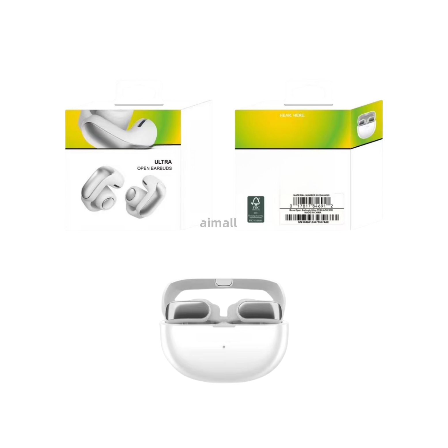 Headphone In-Ear ultra open Smart True Wireless Noise Cancelling Music Sports Bluetooth Headphones Voice Call Portable Earphone earclip