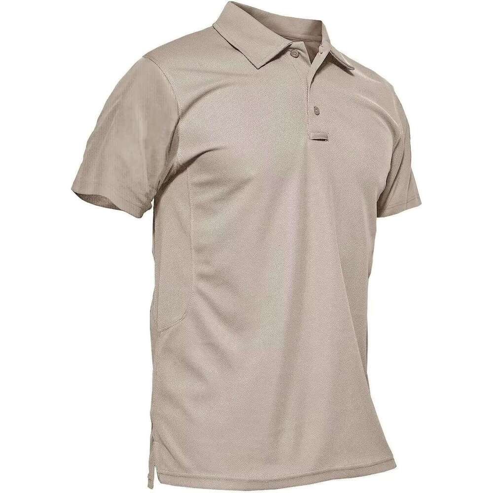 Mens shirt Polo Quick Dry Performance Sleeve Tactical Shirts Pique Jersey Golf Shirt Polos shirts tshirt Casual tops summer clothes Short sleeve