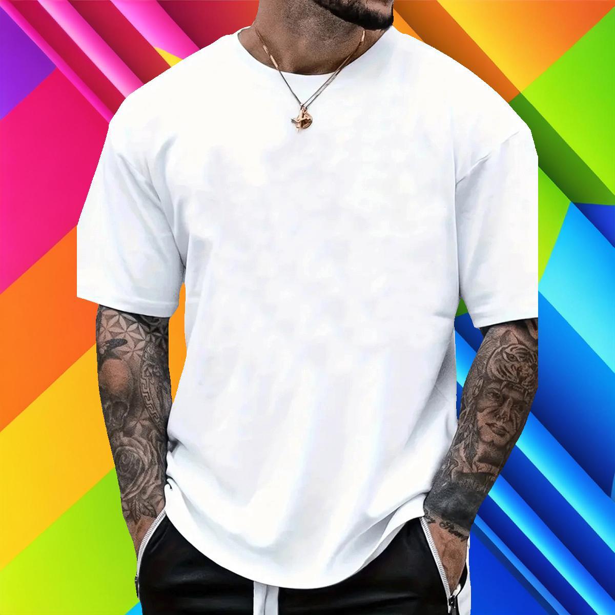 Fashion Casual Tshirts 230g Cotton Street wear Hip Hop man Crew Neck T Shirts Men Designer Oversized 3XL 4XL Polos