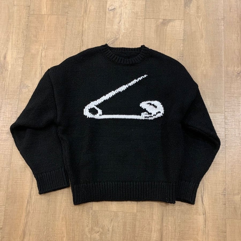 Harajuku Aesthetic Gothic Spear Graphic Print Y2K sweaters Hip Hop Oversized Streetwear Top Punk Casual Long Sleeve pullover 240717