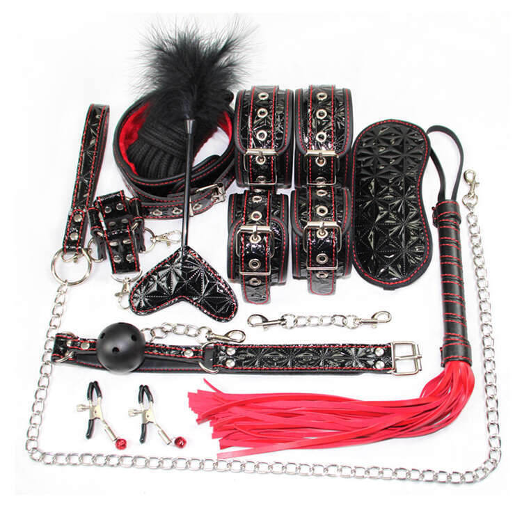 Bed Flirting SM Leather Bondage Set Flirt Sex Leather Handcuffs Product for Adult Games Supplies