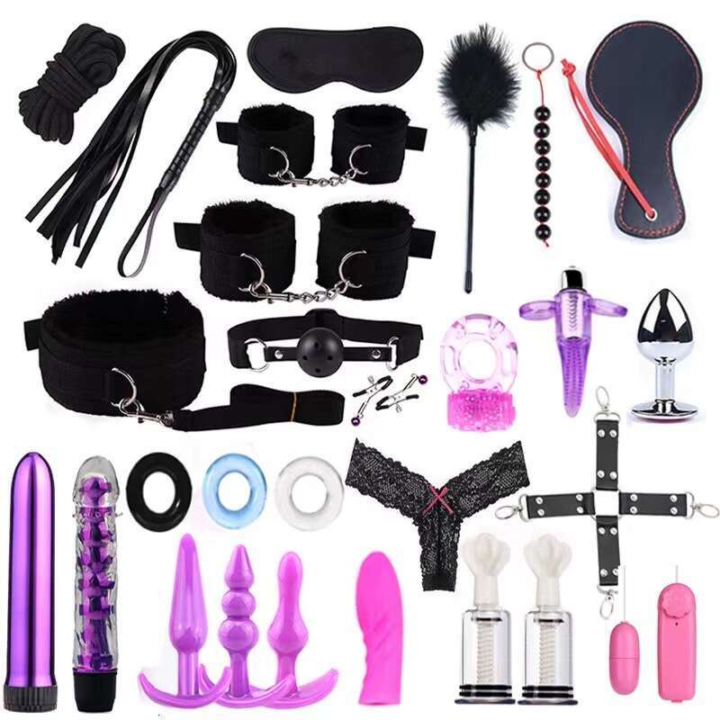 28 pc BDSM Bed Restraints for Sex Leather Bondage Restraints Kits Kinky Sex Toys Bondage kit for Couples Sex