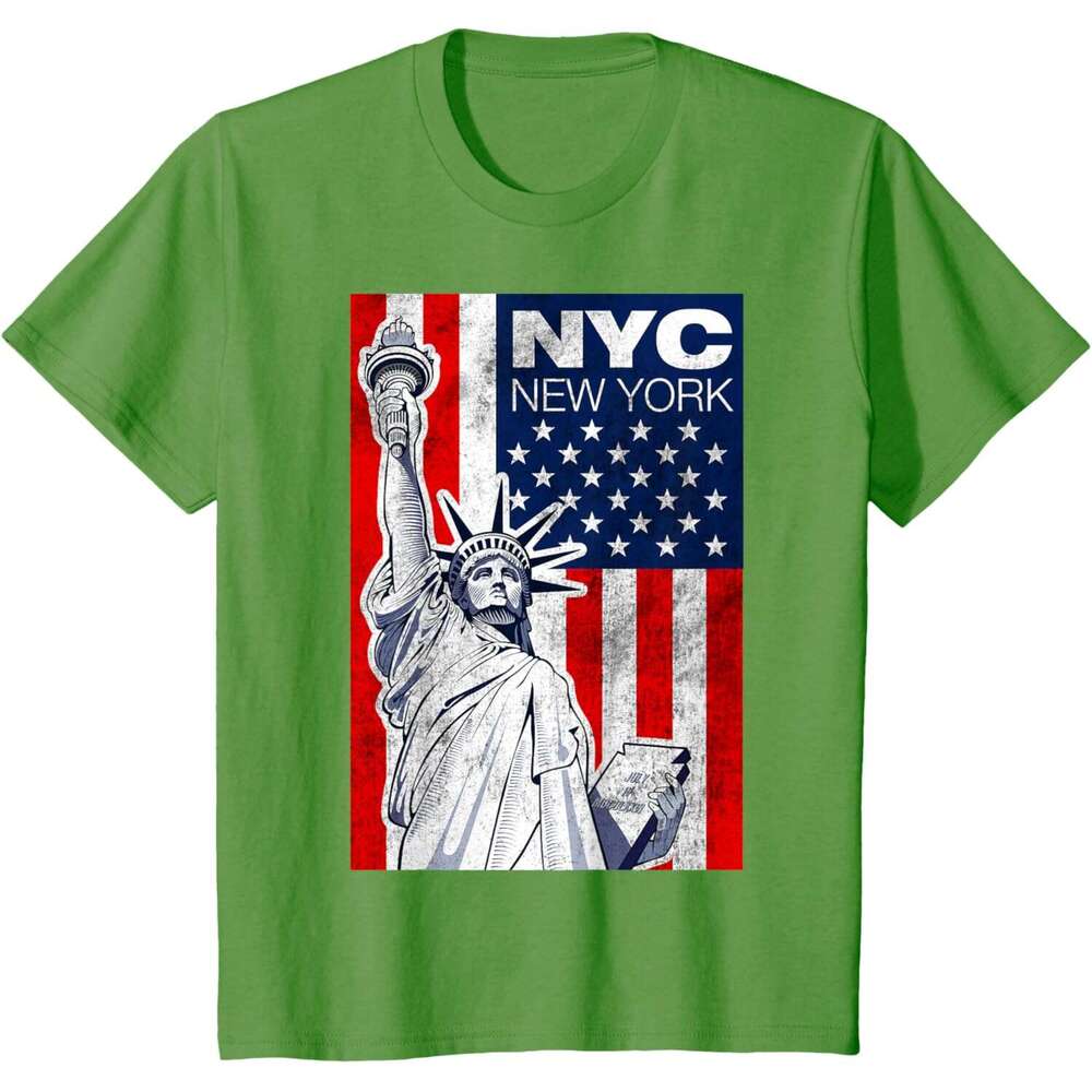 T shirt Mens New York City Graphic Tees - Novelty T-Shirts Cool Designs Statue of Liberty shirts tshirt graphic tee Casual tops summer clothes Short s