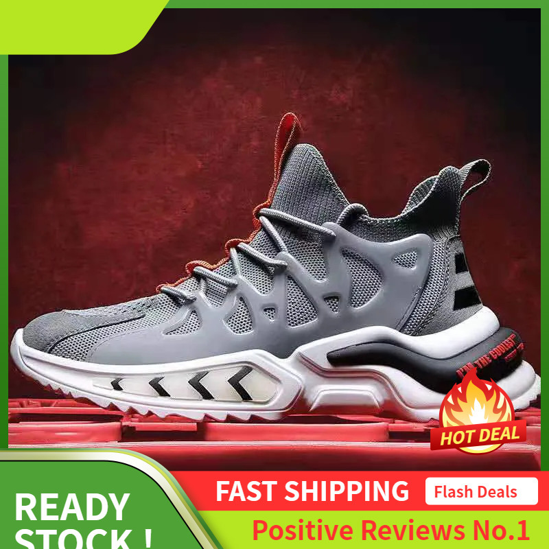 Ddmyoutdoor New Men Plus Size Mesh Clunky Thick Soled Eightened Versatile Sports Shoes Trendy Black Free Shipping Outdoor