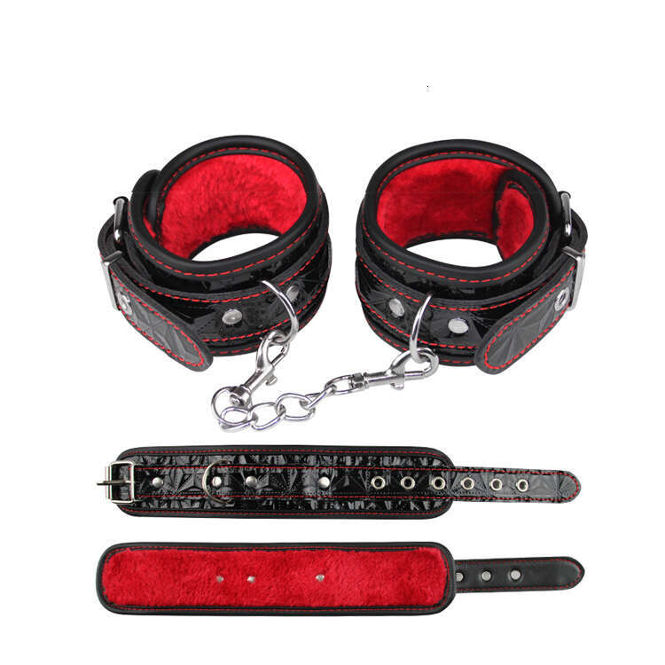 Bed Flirting SM Leather Bondage Set Flirt Sex Leather Handcuffs Product for Adult Games Supplies