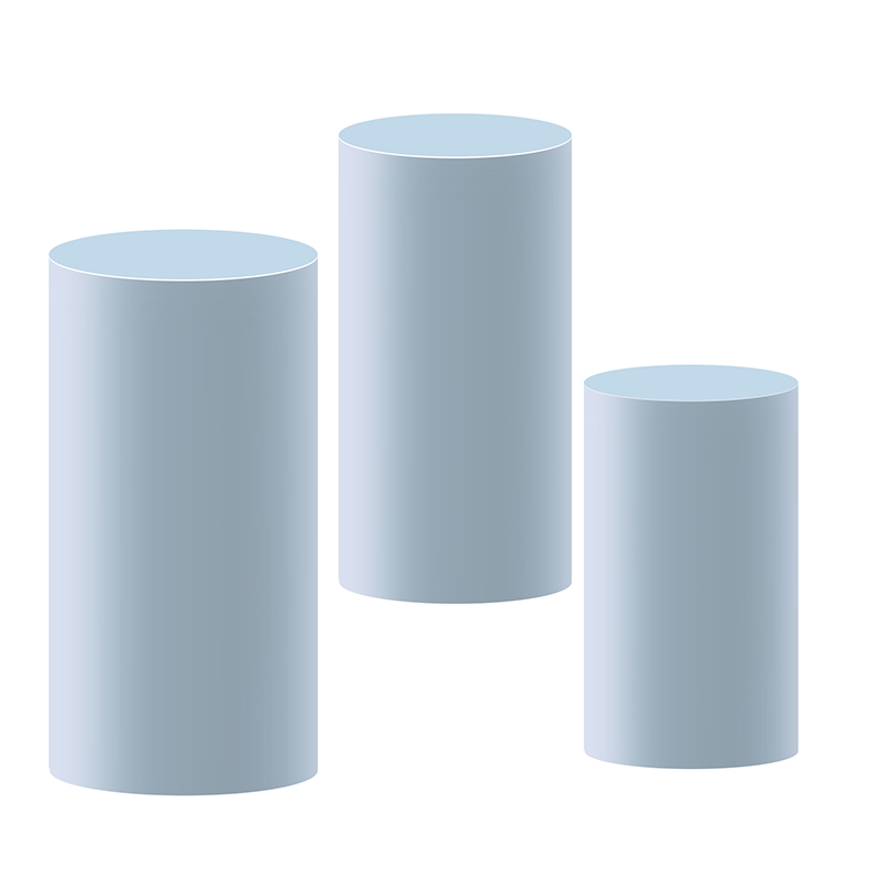 Cylindrical Dessert Tabletop Cover Cake Shop Wedding Iron Dessert Solid Color Table Cover Party Decoration Dust Cover