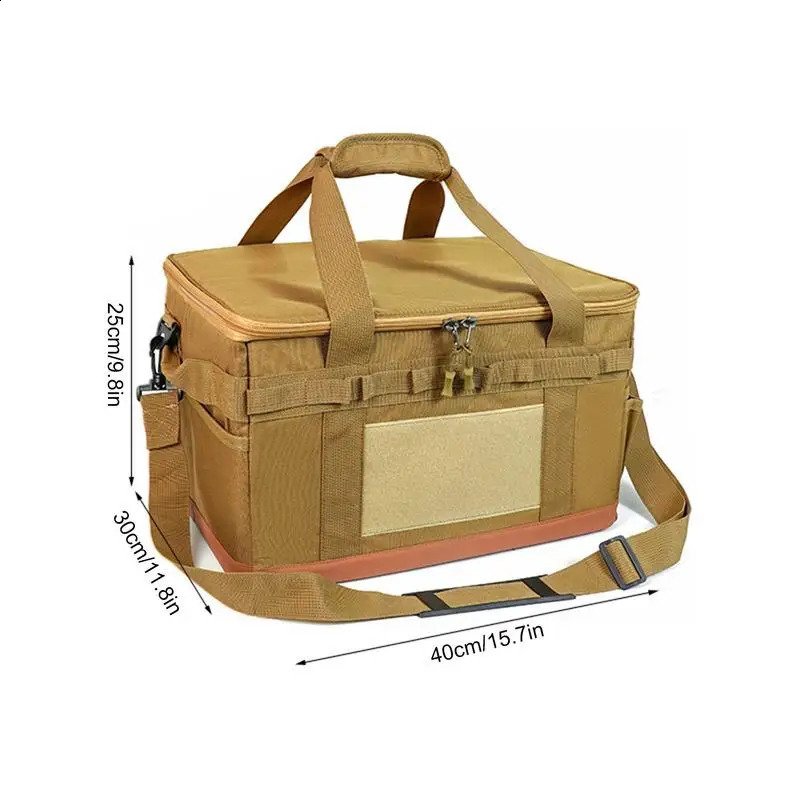 Outdoor picnic bag waterproof camping organizer cooler lunch box portable large capacity food storage 240910