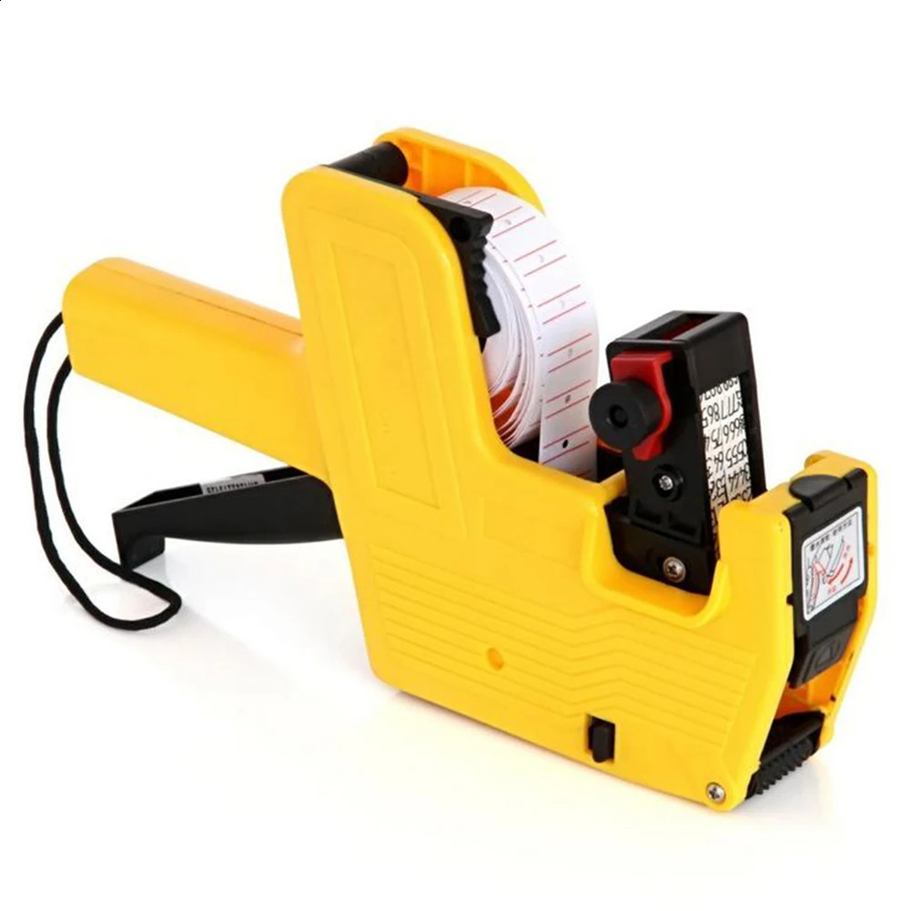 8 Digits Digital Tag Gun Handheld Price Label Gun 1 Lines Labels 1 Ink 5500 Price Tag Marker Machine Labeler Labeller Sticker 240805
