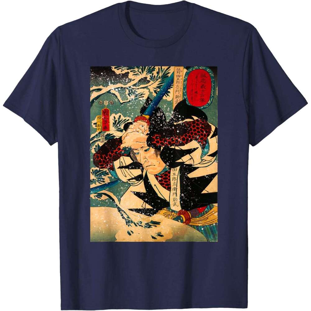 T shirt Mens Japanese Art Print Samurai Fighting Graphic Design T-Shirt shirts tshirt graphic tee Casual tops summer clothes Short sleeve Free shippin