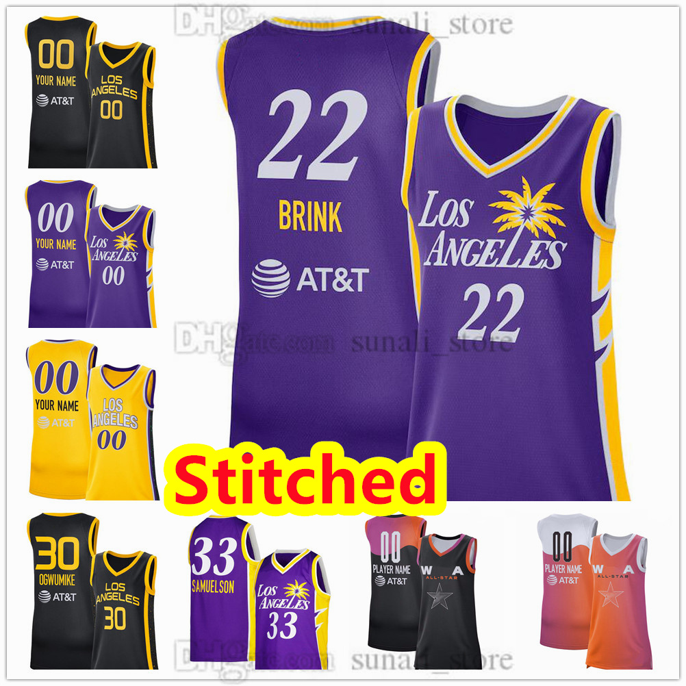 Stitched 2024 Women Sparks Basketball Jerseys 22 Cameron Brink 2 Rickea Jackson 23 Azura Stevens 25 Layshia Clarendon 5 Dearica Hamby Burrell Cooke Dangerfield