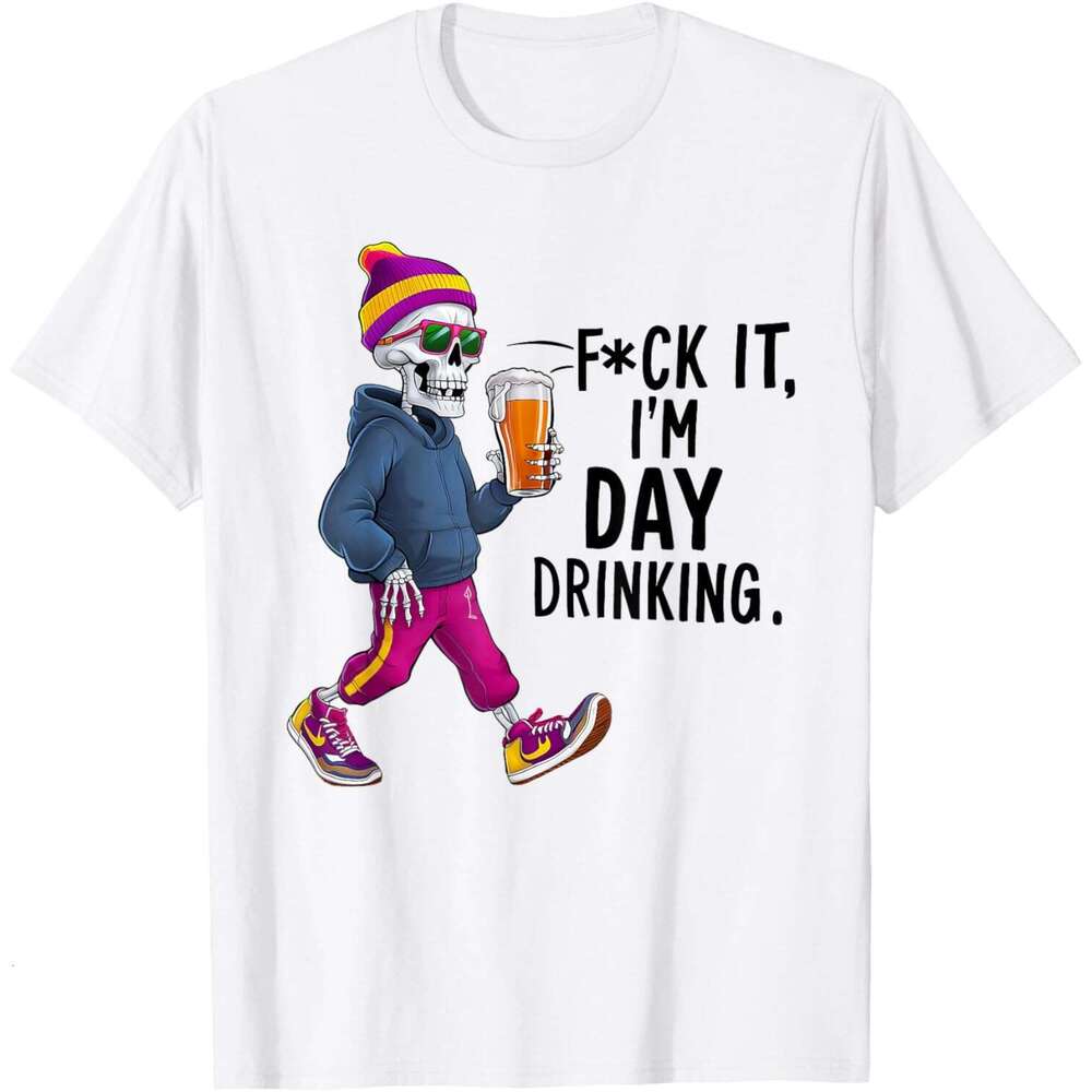 Designer T shirt Mens It I'm Day Drinking T-Shirt shirts tshirt graphic tee Casual tops summer clothes Short sleeve