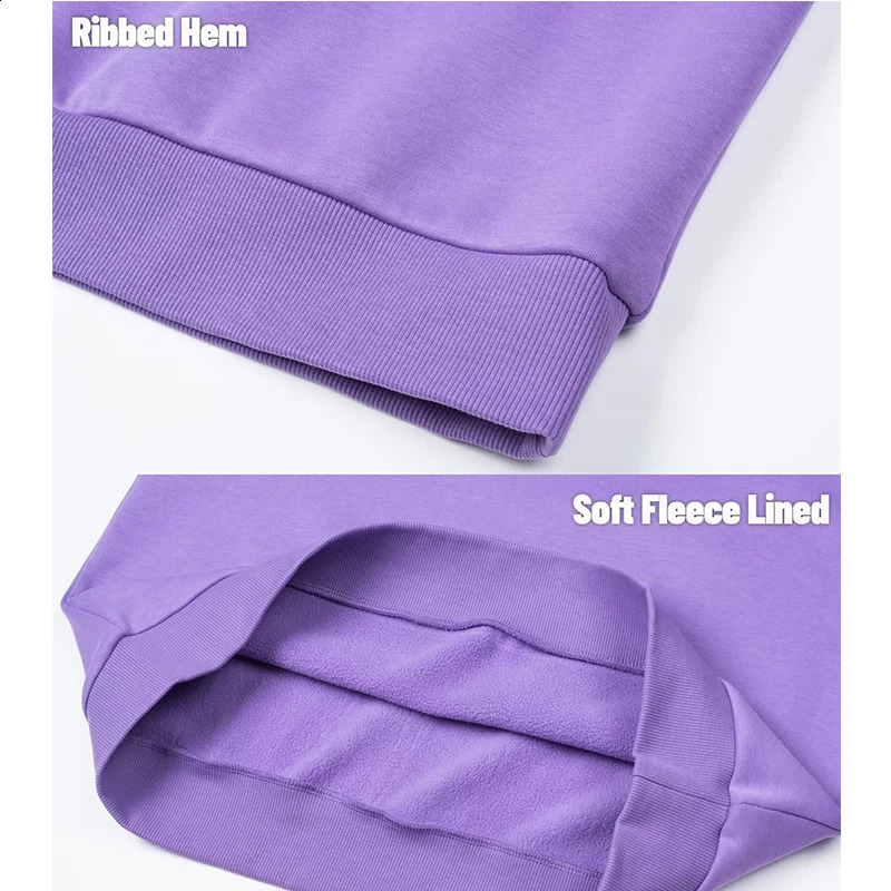 MAGCOMSEN Mens Fleece Crewneck Sweatshirt Long Sleeve Lightweight Pullovers Fall Winter Basic Warm No Hood Hoodie Streetwear 240805