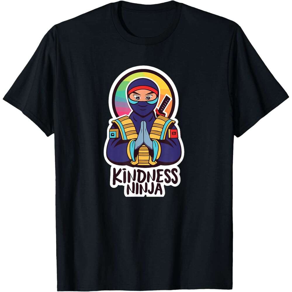 T shirt Mens Anti Bullying Kindness Ninja School Teacher Student T-Shirt shirts tshirt graphic tee Casual tops summer clothes Short sleeve Free shippi
