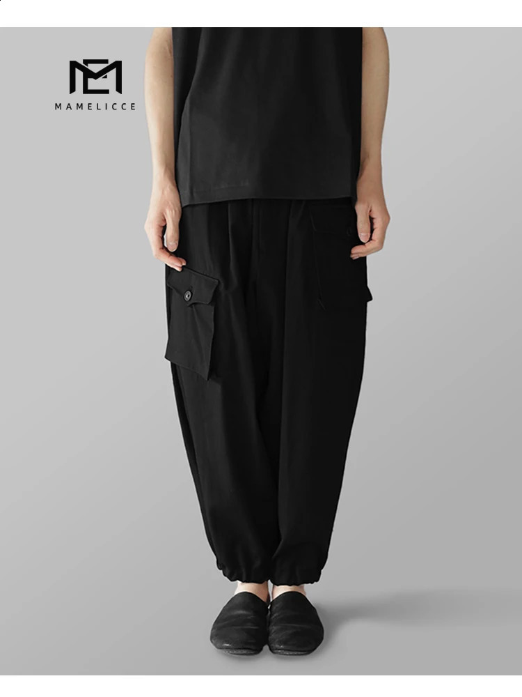 MAMELICCE man pants Cargo pants man korean clothes Male clothes Mens summer pants Casual pants man wide legged pants 240805