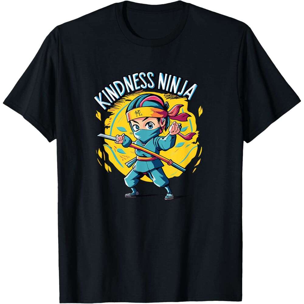 T shirt Mens Anti Bullying Kindness Ninja School Teacher Student shirts tshirt graphic tee Casual tops summer clothes Short sleeve Free shipping