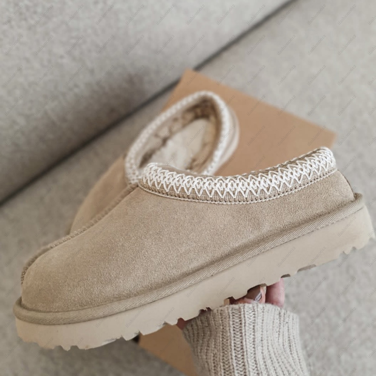 Australia designer slipper Tasman Tazz fluffy Slippers Chestnut Winter Fur Platform Boot Women Men Slip-on Shoes Suede mustard seed Boots