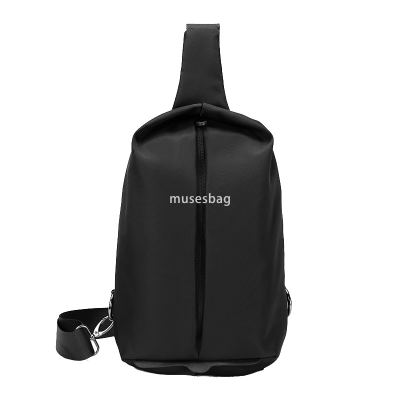 Chest bag men's shoulder bag crossbody bag simple casual fashion brand small bag personality small backpack multi-functional cross-bag men's